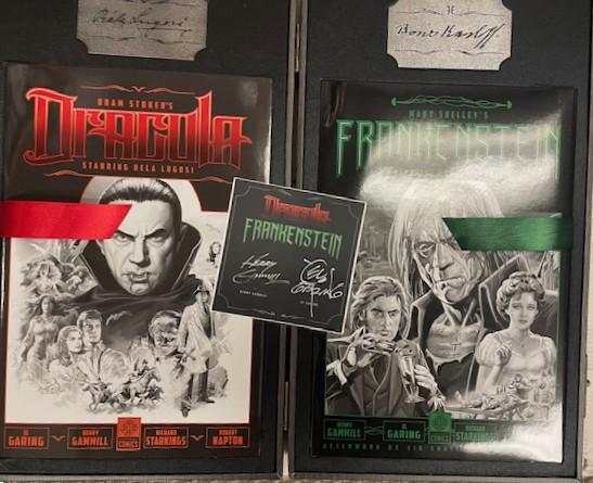 Graphic novels and manga shelves available in Fargo comic shop